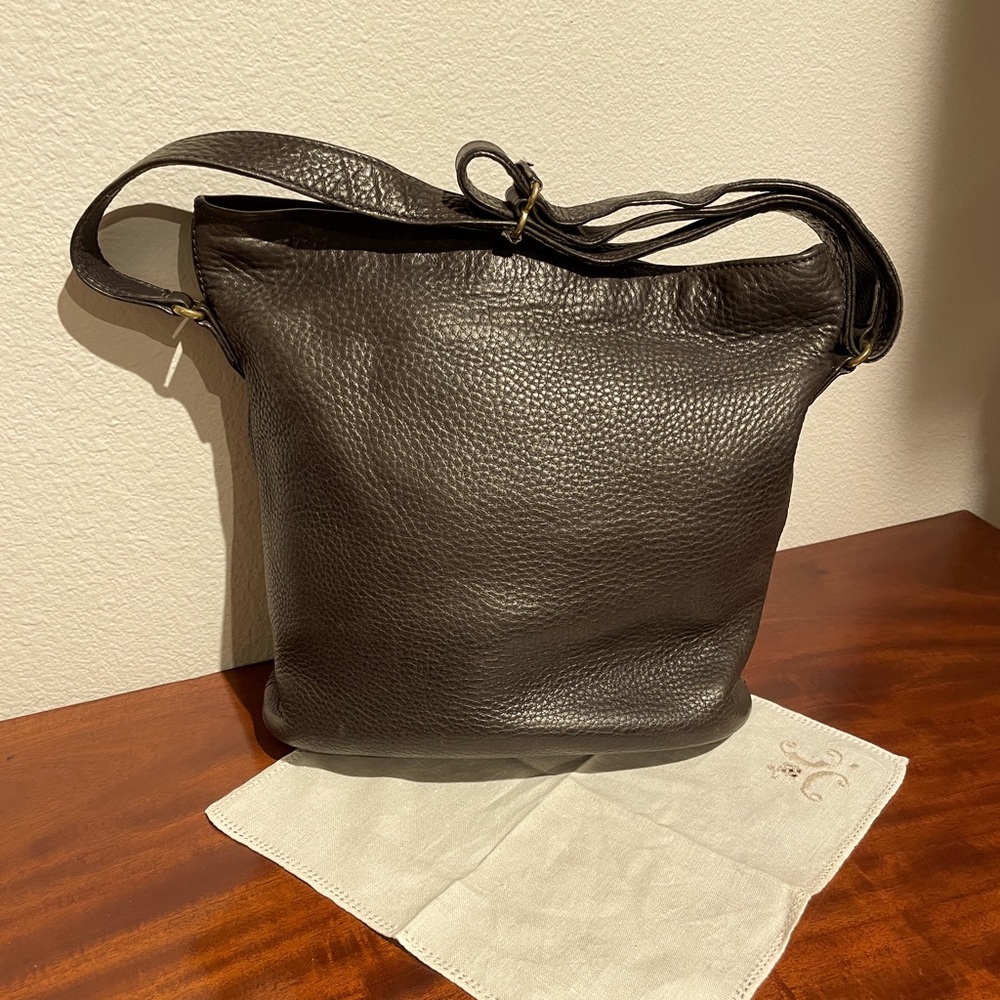 Coach bag vintage chocolate brown pebble leather  B5B - 4906.